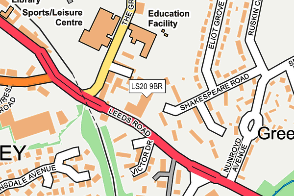 LS20 9BR map - OS OpenMap – Local (Ordnance Survey)