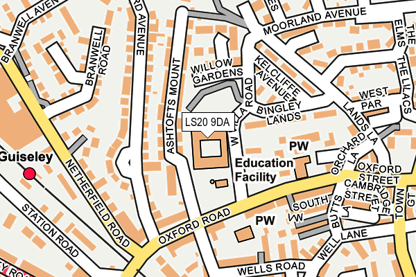 LS20 9DA map - OS OpenMap – Local (Ordnance Survey)