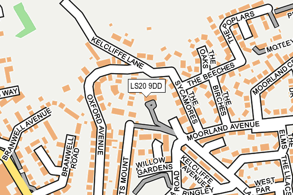 LS20 9DD map - OS OpenMap – Local (Ordnance Survey)