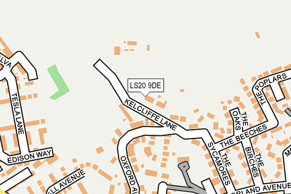 LS20 9DE map - OS OpenMap – Local (Ordnance Survey)