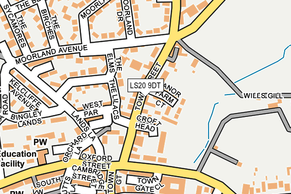 LS20 9DT map - OS OpenMap – Local (Ordnance Survey)