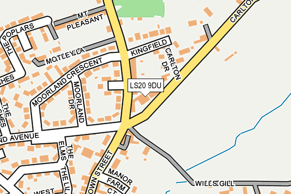 LS20 9DU map - OS OpenMap – Local (Ordnance Survey)