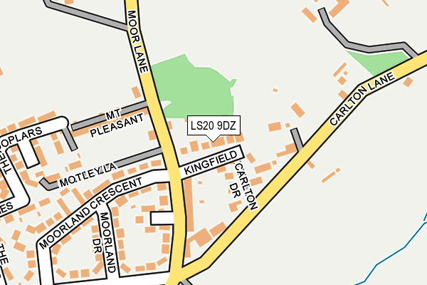 LS20 9DZ map - OS OpenMap – Local (Ordnance Survey)