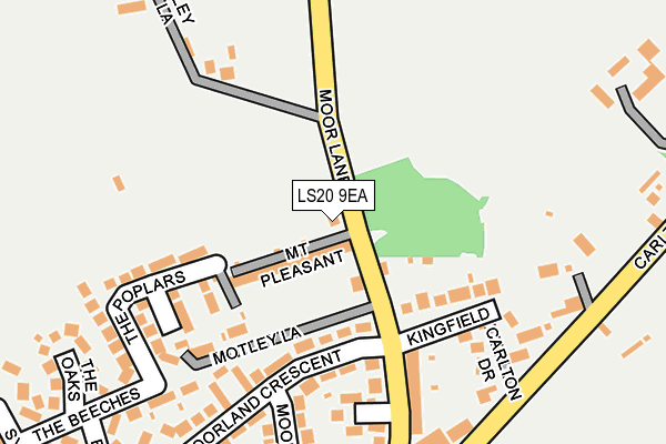 LS20 9EA map - OS OpenMap – Local (Ordnance Survey)