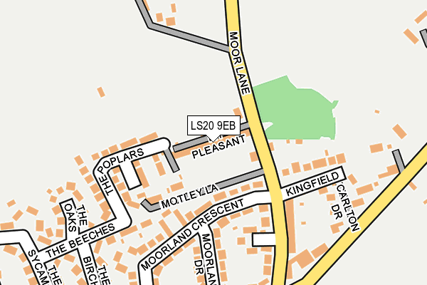 LS20 9EB map - OS OpenMap – Local (Ordnance Survey)