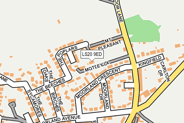 LS20 9ED map - OS OpenMap – Local (Ordnance Survey)