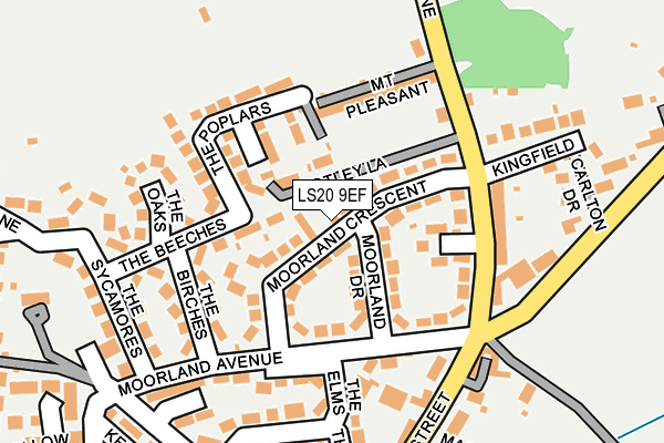 LS20 9EF map - OS OpenMap – Local (Ordnance Survey)