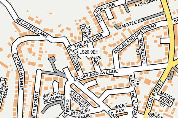 LS20 9EH map - OS OpenMap – Local (Ordnance Survey)