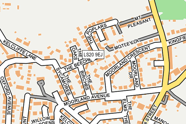 LS20 9EJ map - OS OpenMap – Local (Ordnance Survey)