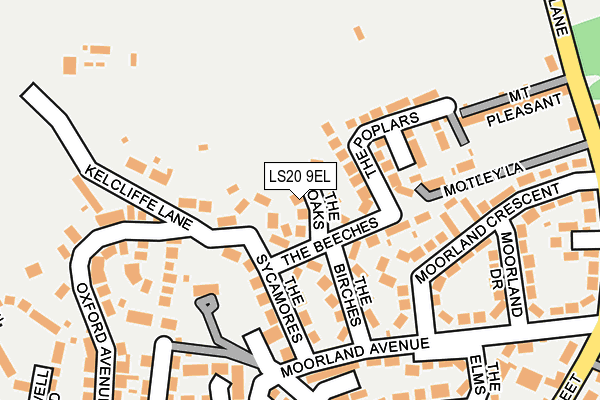LS20 9EL map - OS OpenMap – Local (Ordnance Survey)