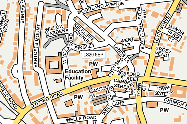 LS20 9EP map - OS OpenMap – Local (Ordnance Survey)