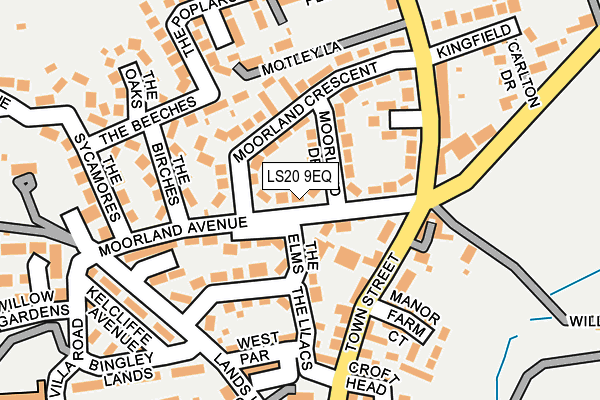 LS20 9EQ map - OS OpenMap – Local (Ordnance Survey)
