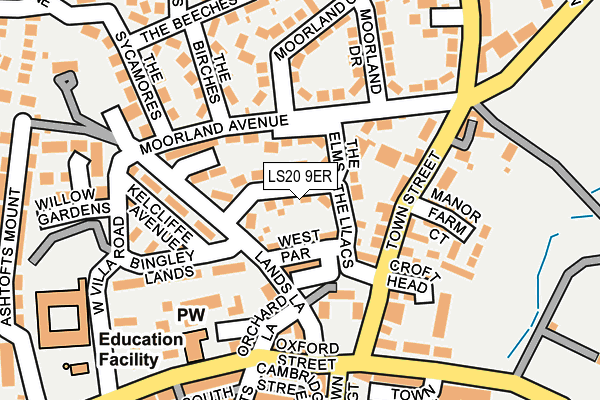LS20 9ER map - OS OpenMap – Local (Ordnance Survey)