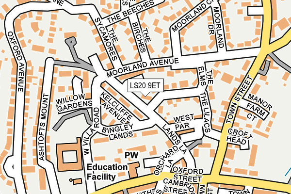 LS20 9ET map - OS OpenMap – Local (Ordnance Survey)