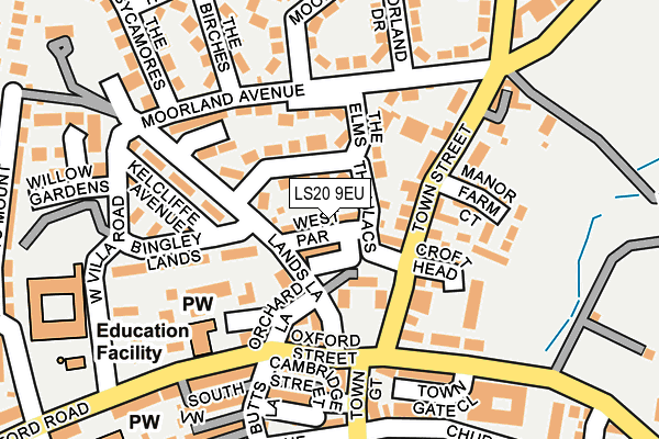 LS20 9EU map - OS OpenMap – Local (Ordnance Survey)