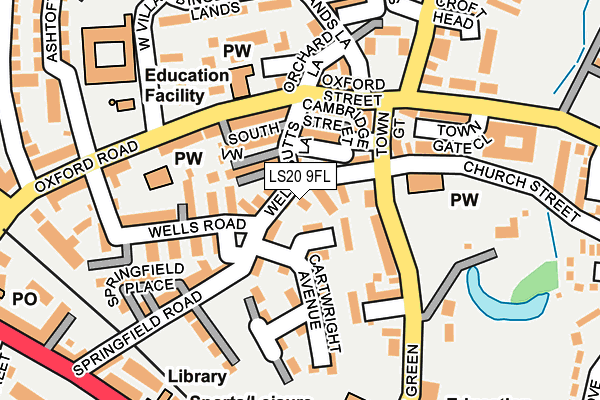 LS20 9FL map - OS OpenMap – Local (Ordnance Survey)