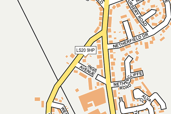 LS20 9HP map - OS OpenMap – Local (Ordnance Survey)