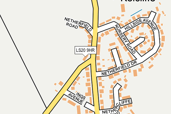 LS20 9HR map - OS OpenMap – Local (Ordnance Survey)