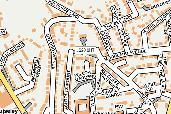 LS20 9HT map - OS OpenMap – Local (Ordnance Survey)