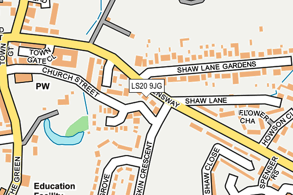 LS20 9JG map - OS OpenMap – Local (Ordnance Survey)