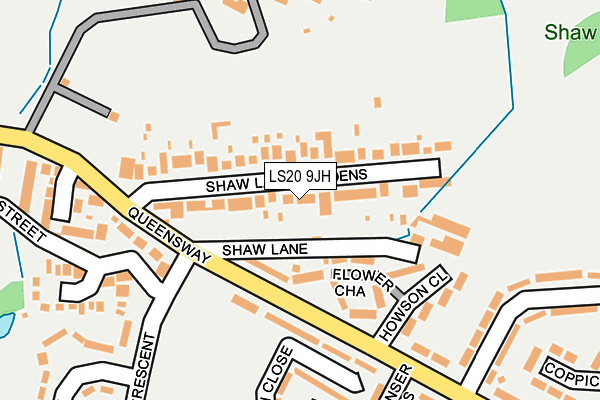 LS20 9JH map - OS OpenMap – Local (Ordnance Survey)