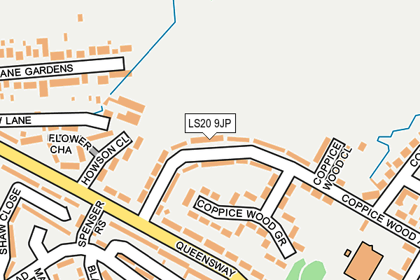 LS20 9JP map - OS OpenMap – Local (Ordnance Survey)