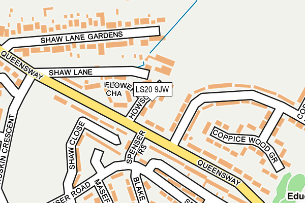 LS20 9JW map - OS OpenMap – Local (Ordnance Survey)