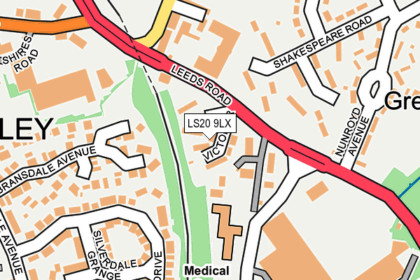 LS20 9LX map - OS OpenMap – Local (Ordnance Survey)
