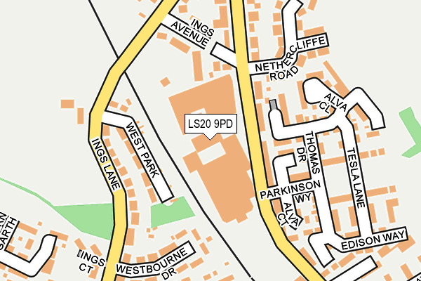 Map of RSJ LEEDS LIMITED at local scale
