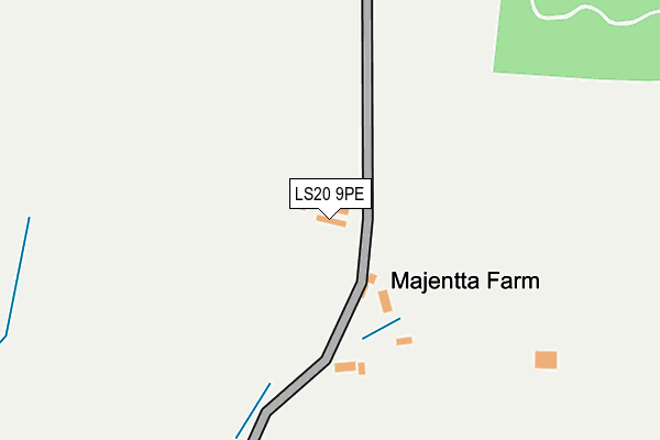 LS20 9PE map - OS OpenMap – Local (Ordnance Survey)