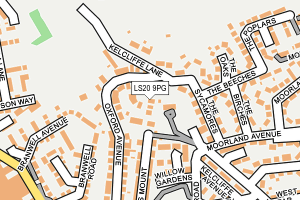 LS20 9PG map - OS OpenMap – Local (Ordnance Survey)
