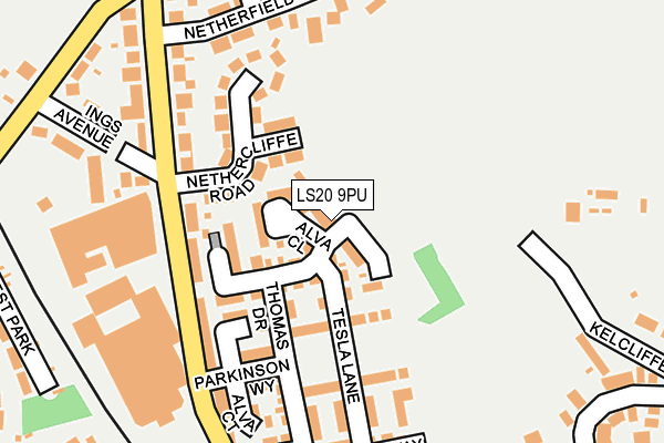LS20 9PU map - OS OpenMap – Local (Ordnance Survey)