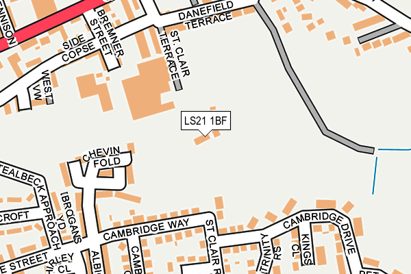 LS21 1BF map - OS OpenMap – Local (Ordnance Survey)