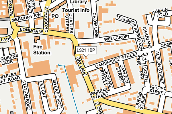 LS21 1BP map - OS OpenMap – Local (Ordnance Survey)
