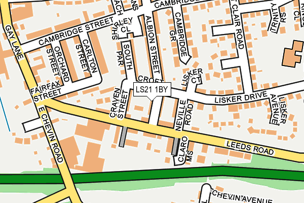 LS21 1BY map - OS OpenMap – Local (Ordnance Survey)
