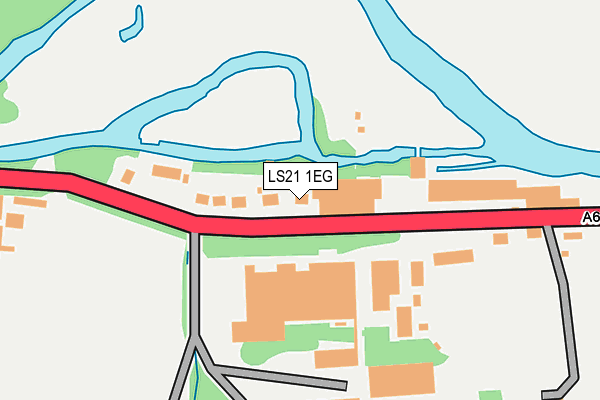 LS21 1EG map - OS OpenMap – Local (Ordnance Survey)