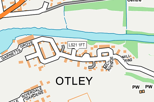 LS21 1FT map - OS OpenMap – Local (Ordnance Survey)