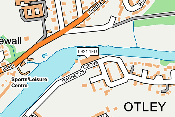 LS21 1FU map - OS OpenMap – Local (Ordnance Survey)