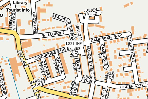 LS21 1HF map - OS OpenMap – Local (Ordnance Survey)