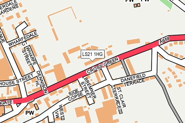 LS21 1HG map - OS OpenMap – Local (Ordnance Survey)
