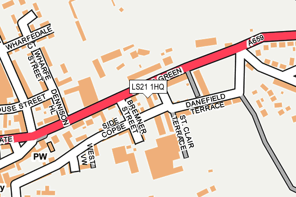 LS21 1HQ map - OS OpenMap – Local (Ordnance Survey)