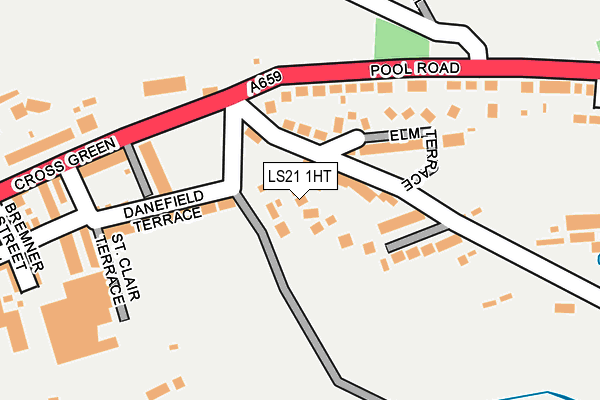 LS21 1HT map - OS OpenMap – Local (Ordnance Survey)