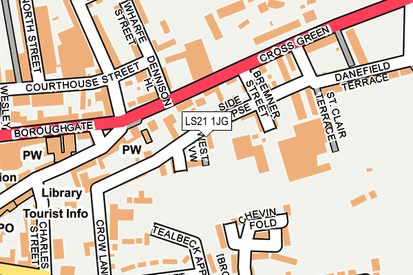 LS21 1JG map - OS OpenMap – Local (Ordnance Survey)
