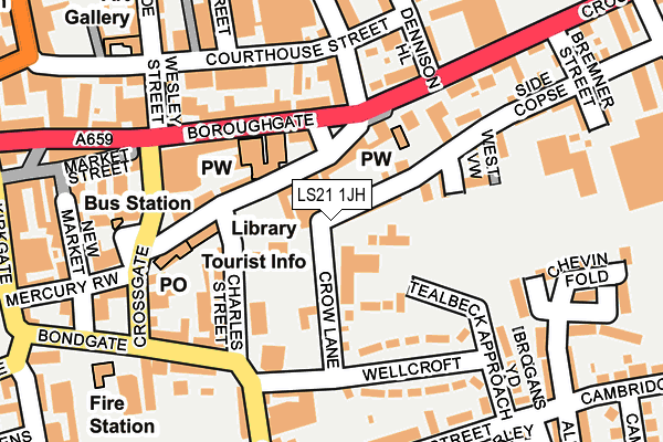 LS21 1JH map - OS OpenMap – Local (Ordnance Survey)