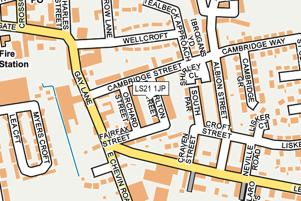 LS21 1JP map - OS OpenMap – Local (Ordnance Survey)