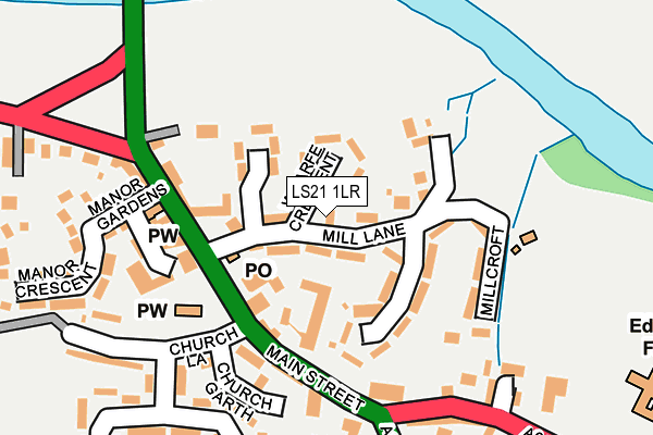 LS21 1LR map - OS OpenMap – Local (Ordnance Survey)
