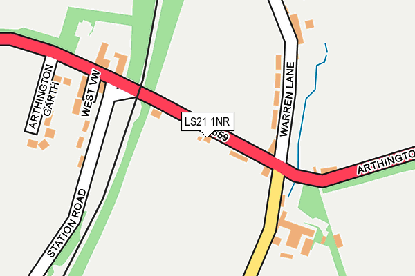 LS21 1NR map - OS OpenMap – Local (Ordnance Survey)