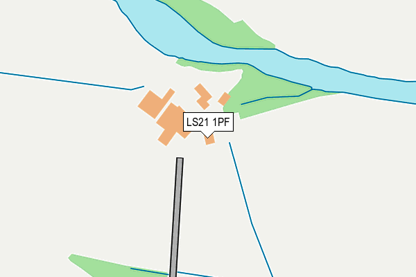 LS21 1PF map - OS OpenMap – Local (Ordnance Survey)
