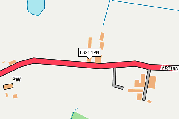 LS21 1PN map - OS OpenMap – Local (Ordnance Survey)