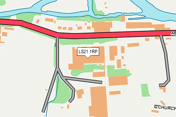 LS21 1RP map - OS OpenMap – Local (Ordnance Survey)
